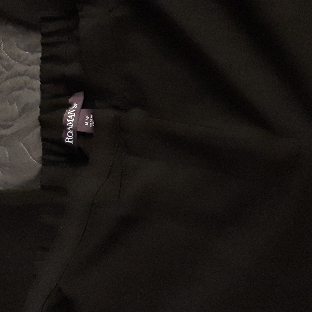 Polyester Black Pants Size 18W